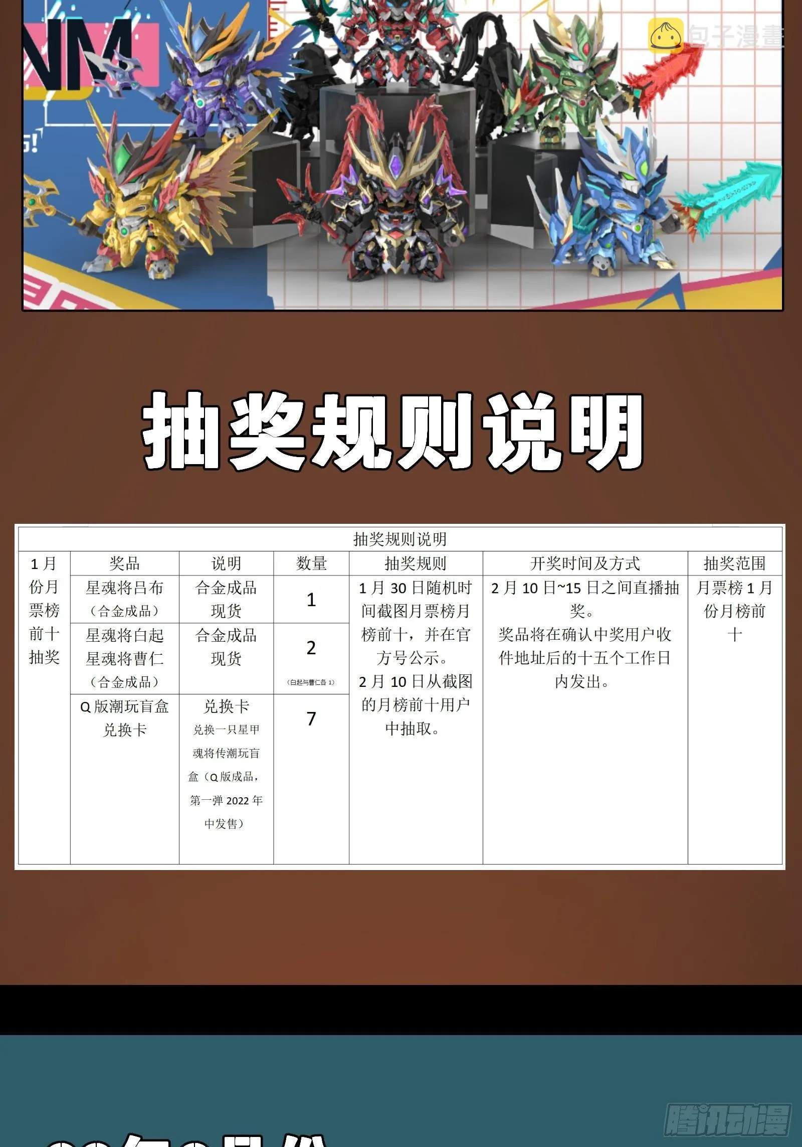 星甲魂将传漫画,抽奖活动正式公告5图