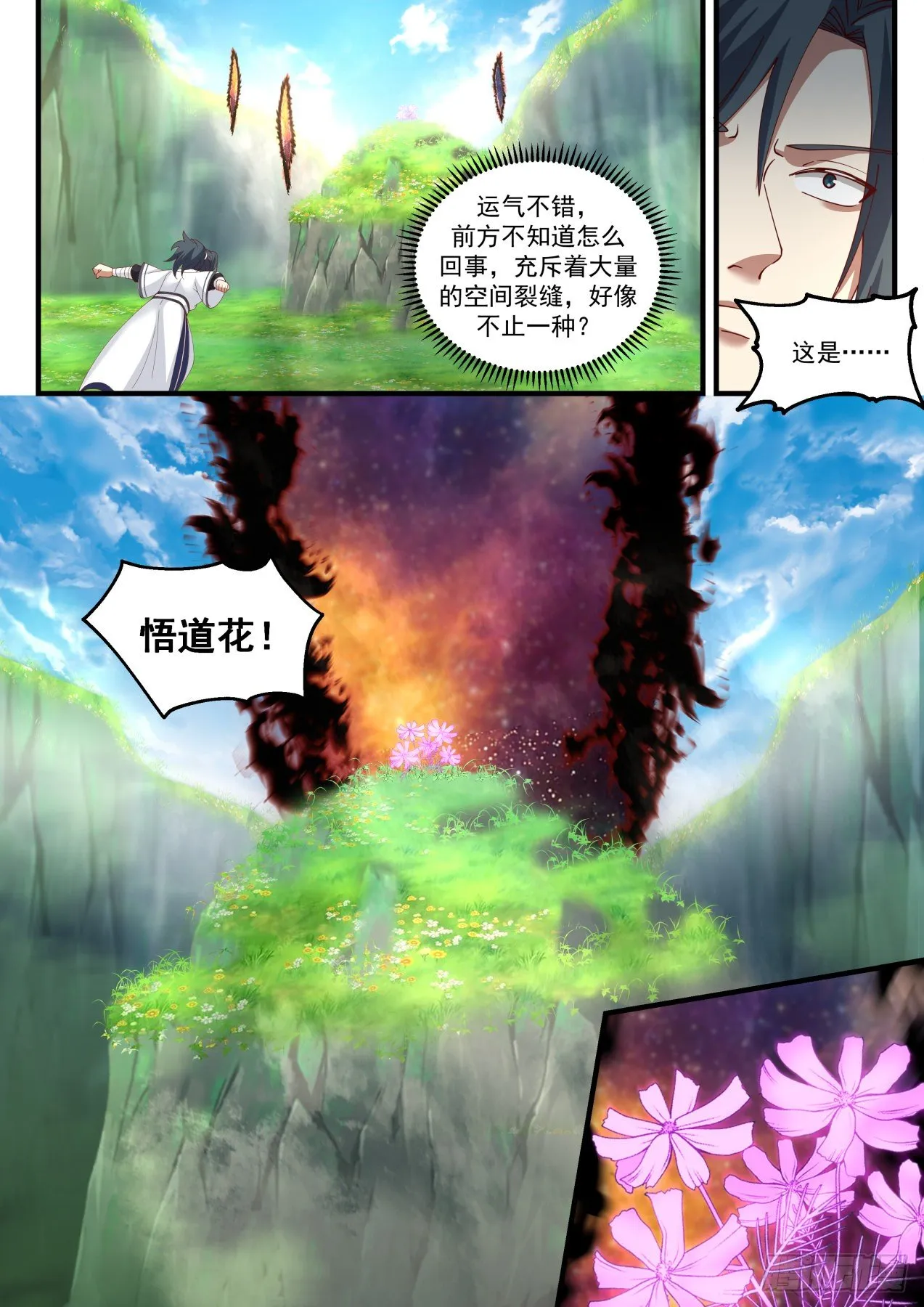 武炼巅峰免费听书完结漫画,1470 争夺悟道花3图