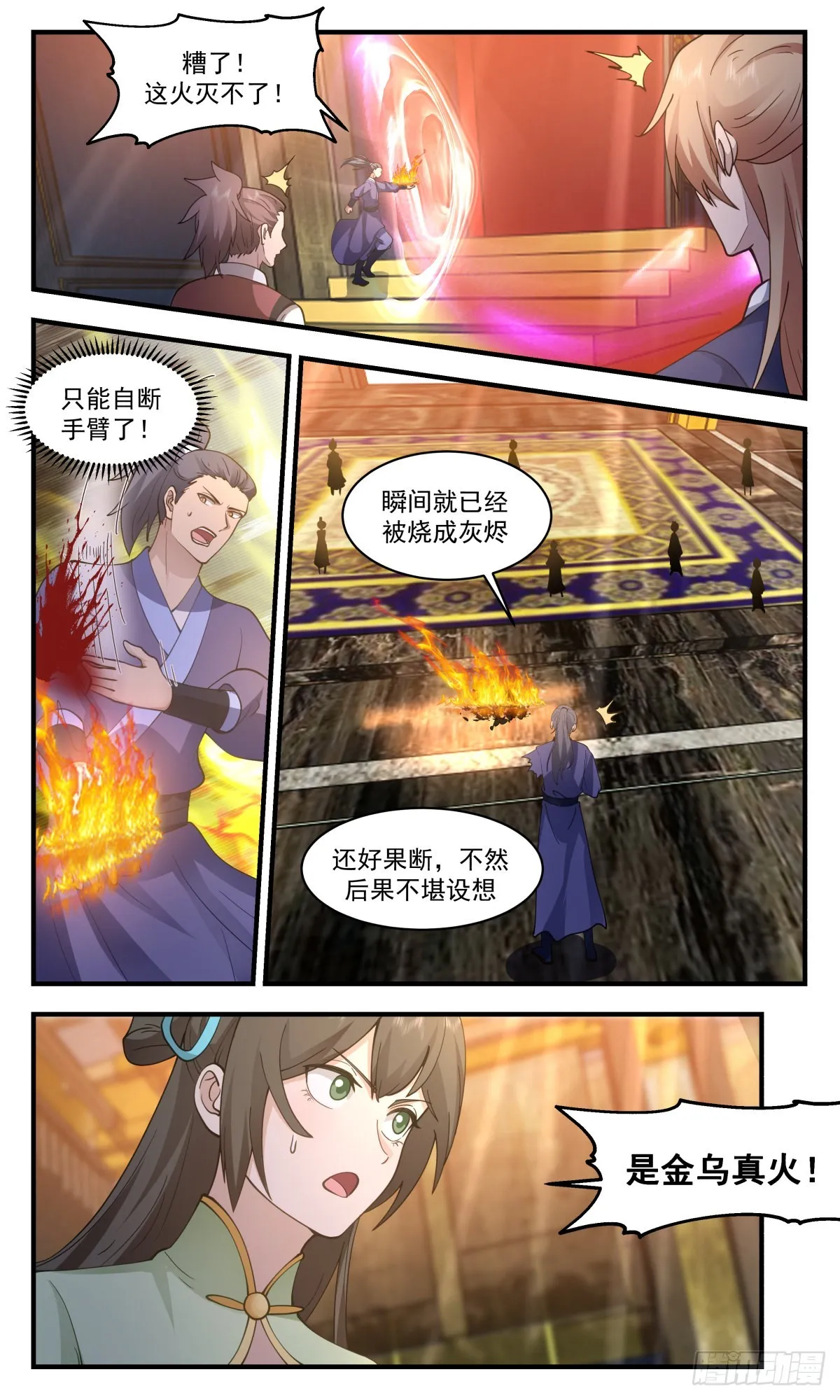 武炼巅峰免费听书完结漫画,2613 第一栈篇-三足金乌3图